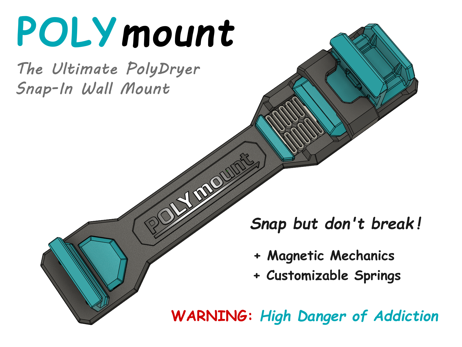 POLYmount - The Ultimate PolyDryer Snap-In Wall Mount