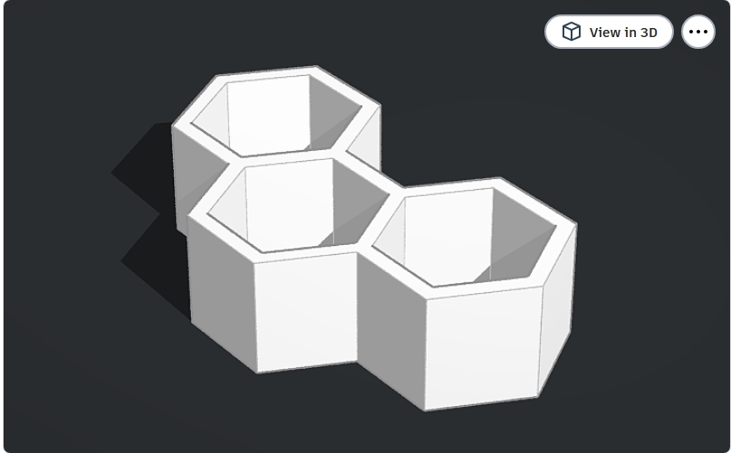 Modern Mini Hexagon Shelves