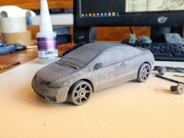 Coupe body for OpenZ v16c chassis, 1:28 RC