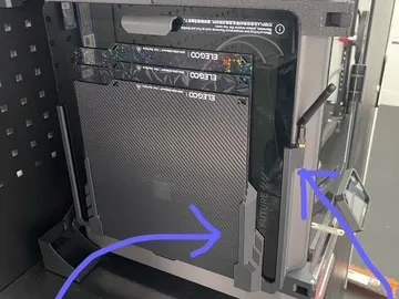Elegoo Centauri Carbon Lid and plate holder (3 and 5 plate variants). with options of with hinge, without hinge and with mounting point for wifi antenna extension.