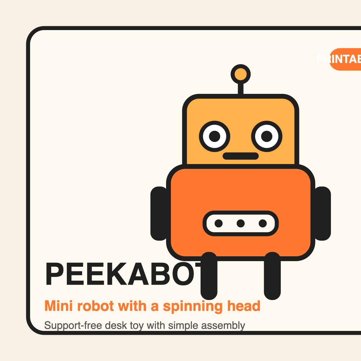 Peekabot - Mini Robot With Spinning Head