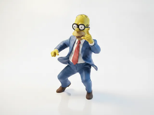 Homer Simpson Office Figurine Cartoon 3D Printable