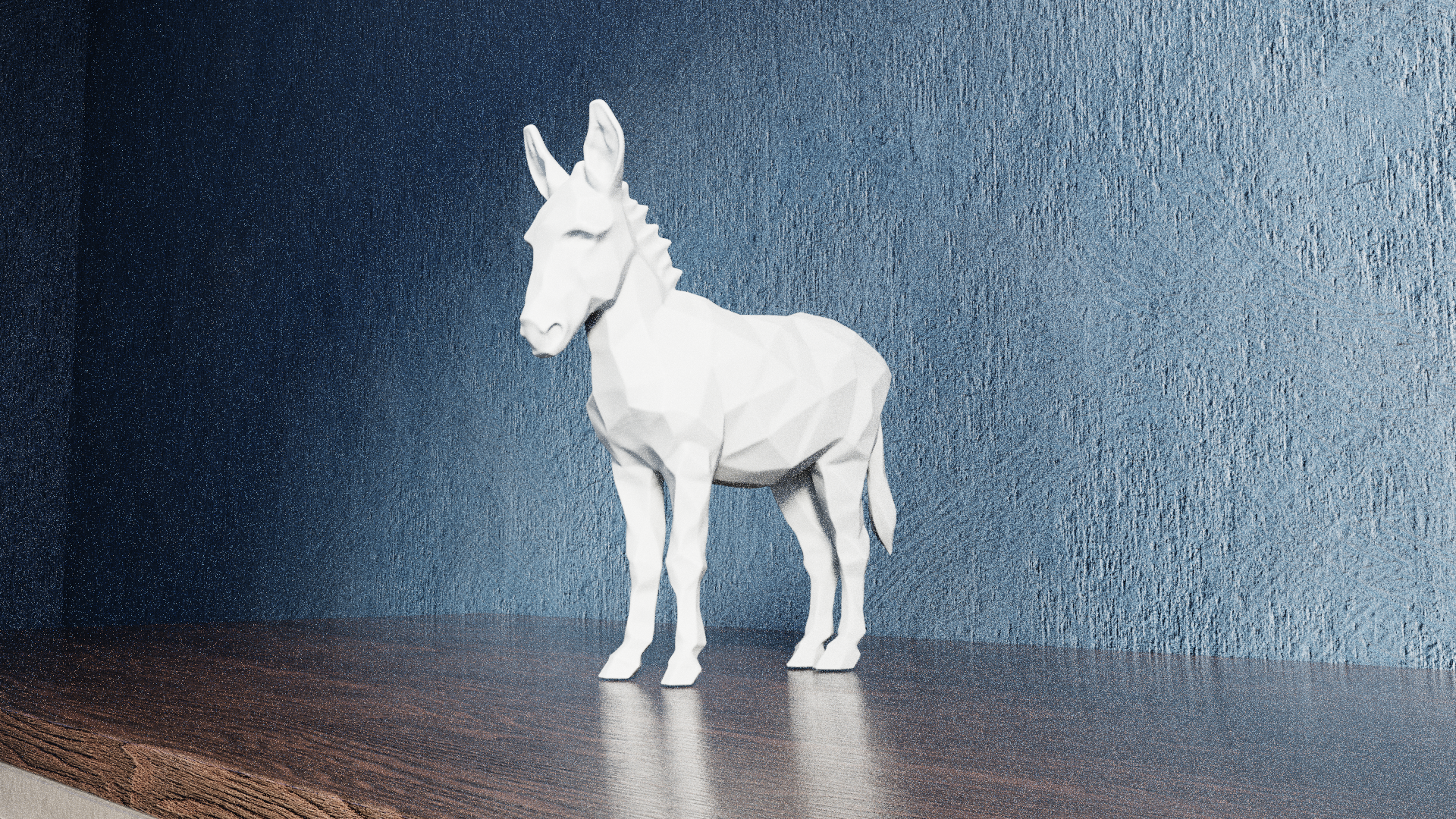 Miniatura 6 do modelo 3D Low Poly Donkey