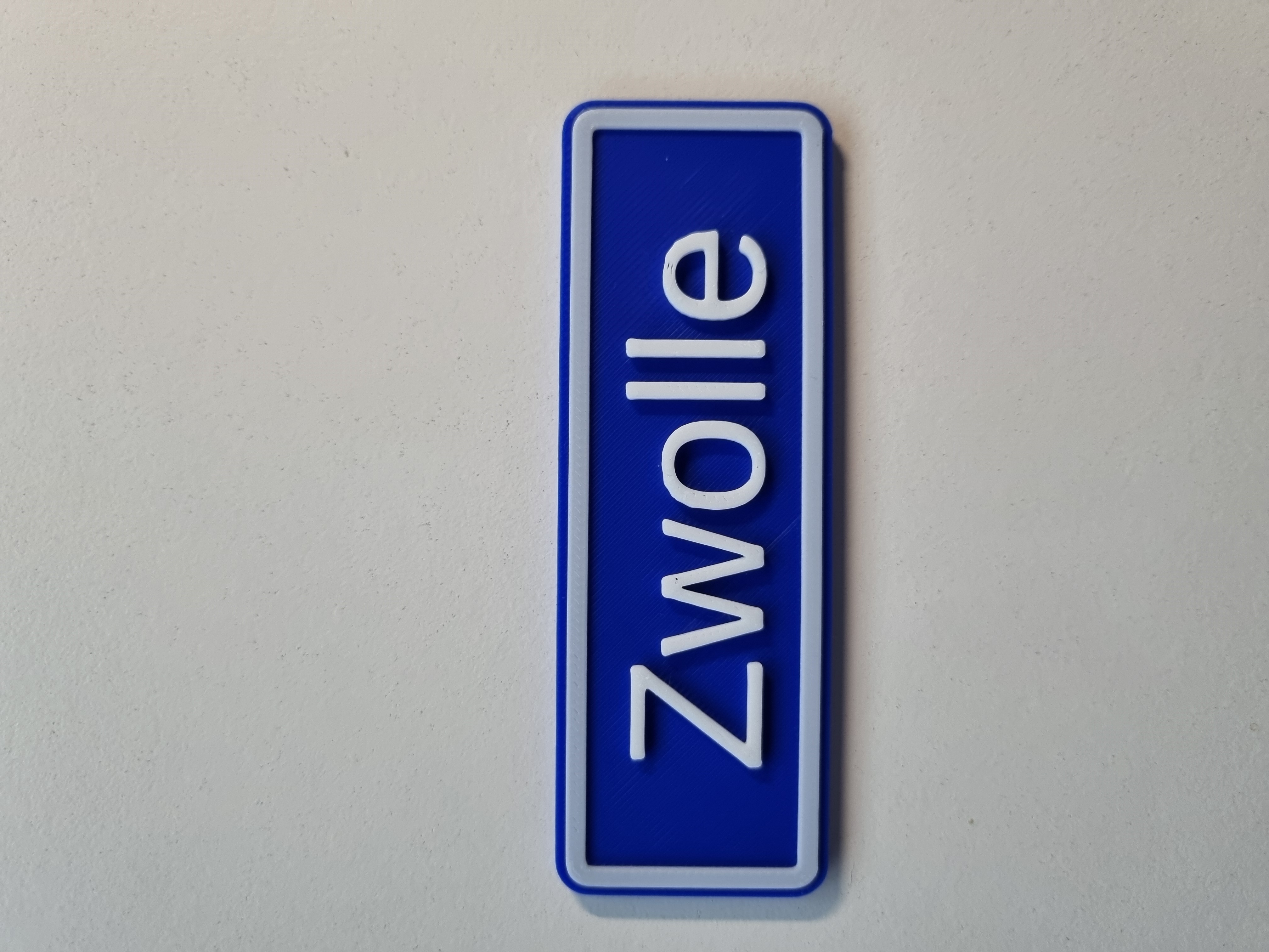 Zwolle city sign