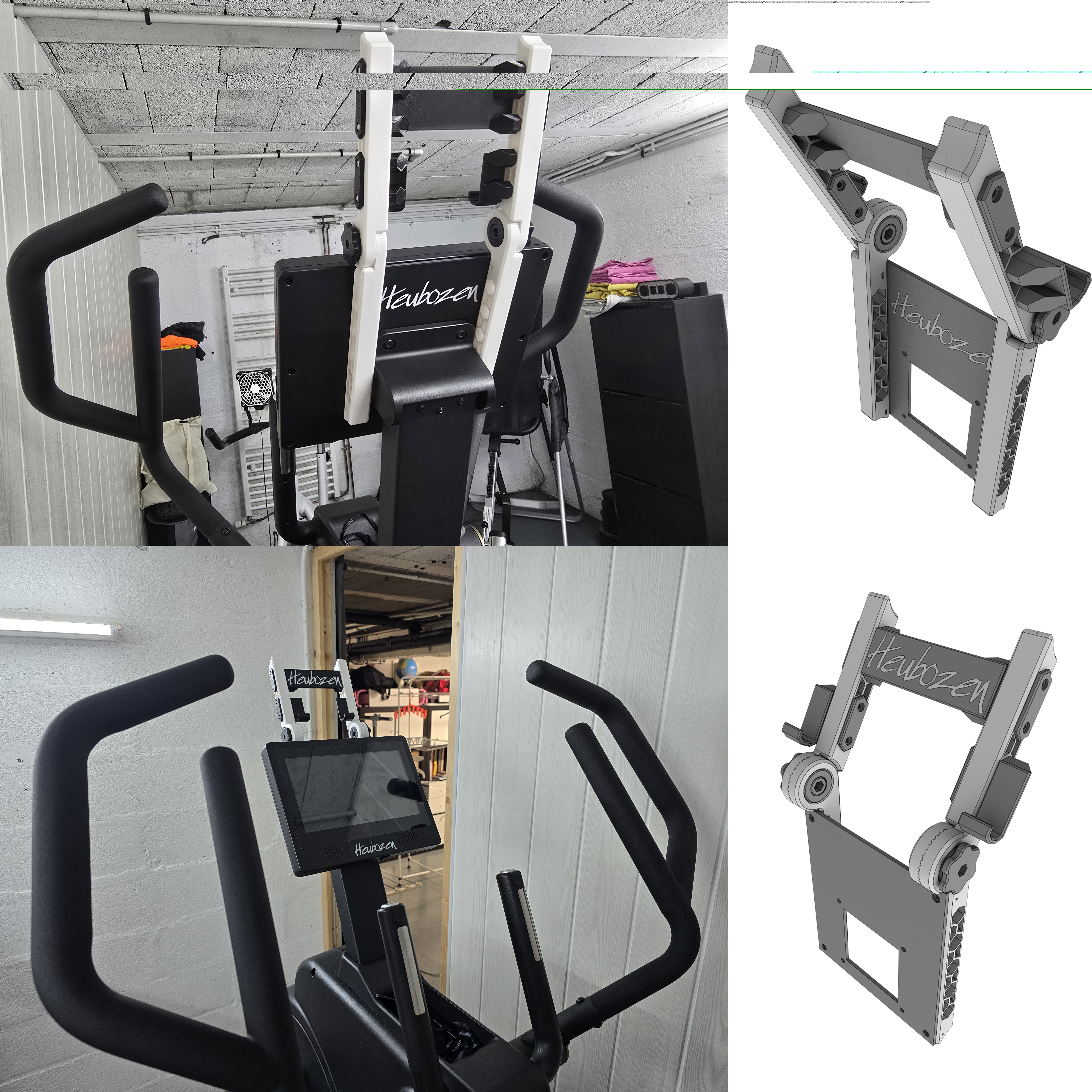 Tablet or phone support for bike elliptical - Heubozen Trooper Konect