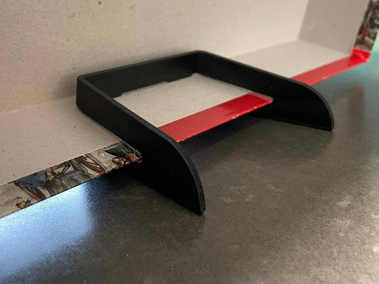 Puzzle box lid stand / holder - clamp-on version that grips to the lid