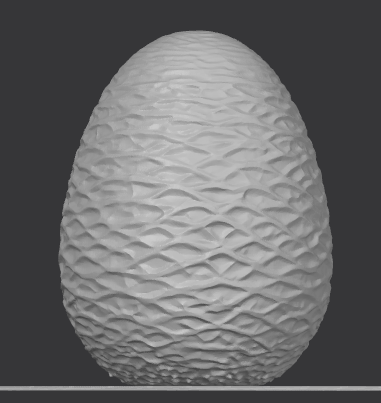 Miniatura 2 do modelo 3D Rustic Easter egg with geometric design