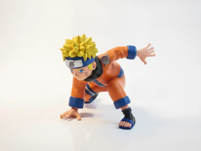 Naruto Crouching Figurine Anime 3D Printable