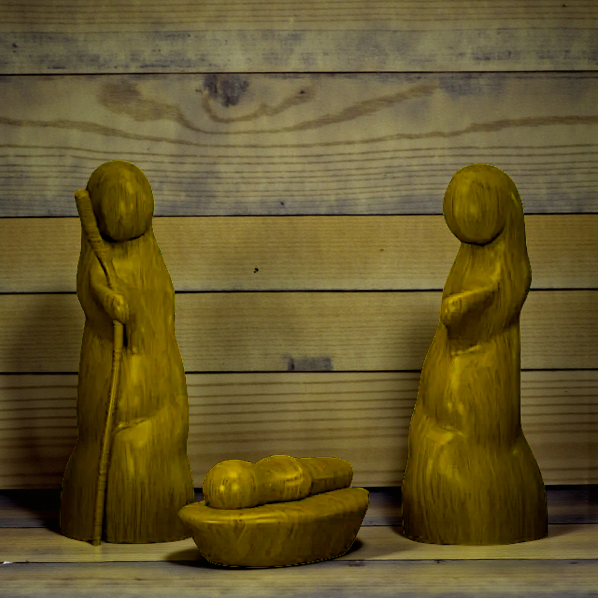 Modern Christmas Nativity Set