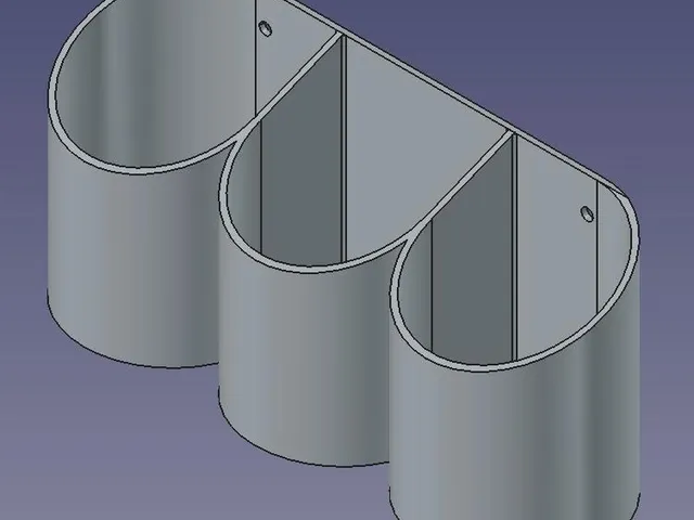 Vertical thrashbag holder for 72mm diameter rolls