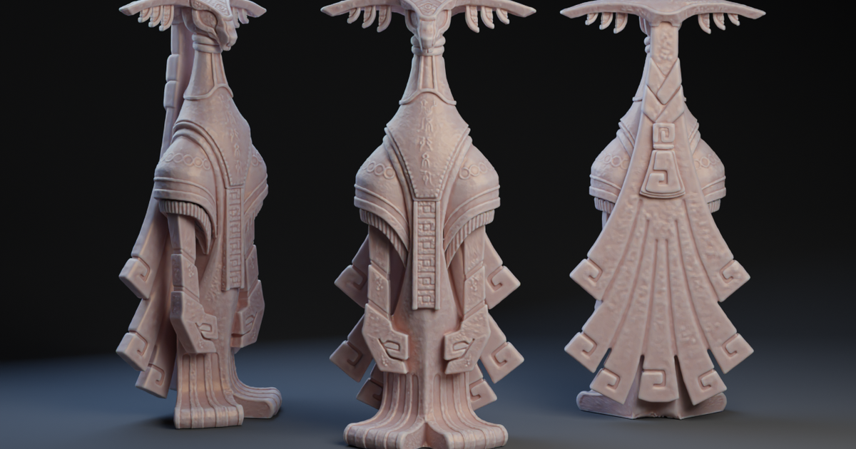 Rauru Zonai Statue : Zelda by Peter Farell | Download free STL model ...