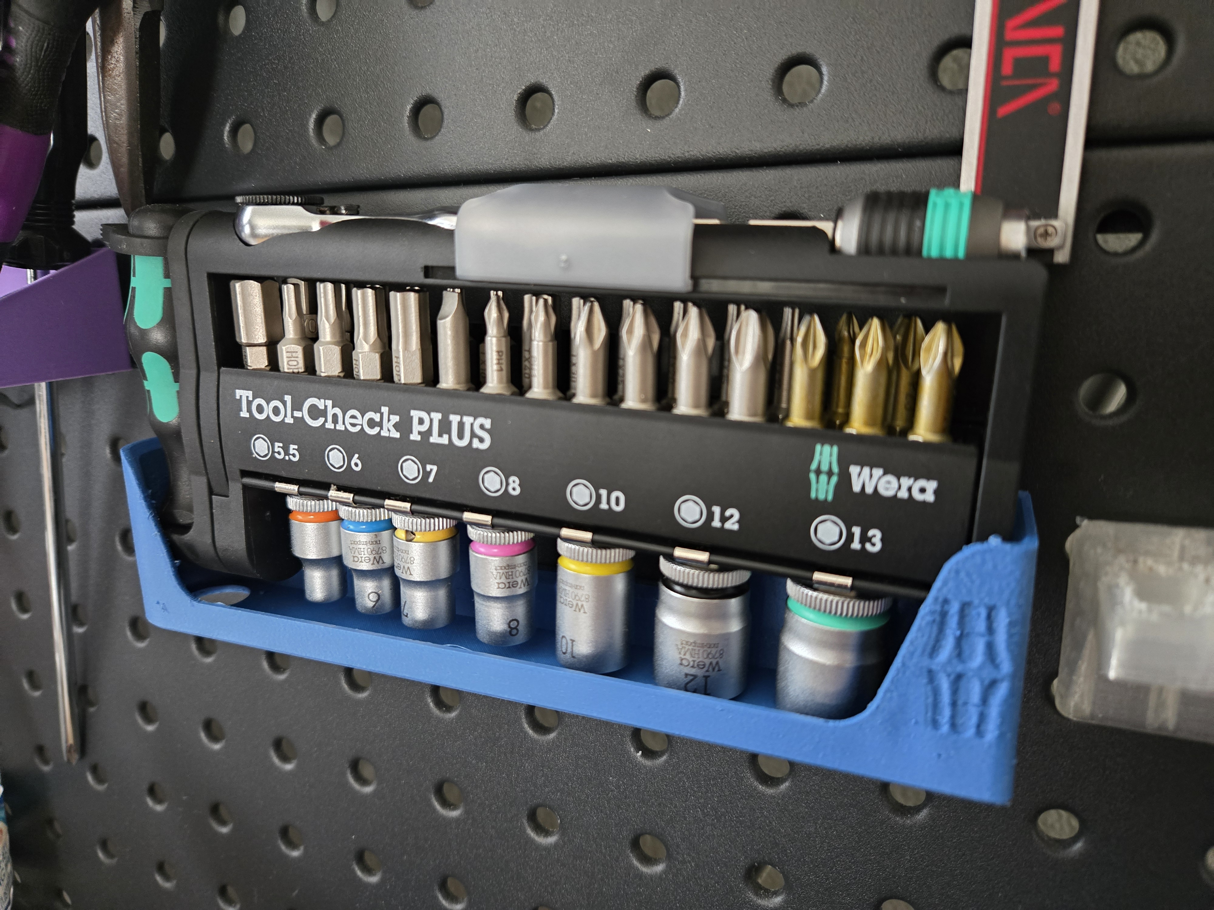 Wera Toolcheck Plus holder for 1" pegboard