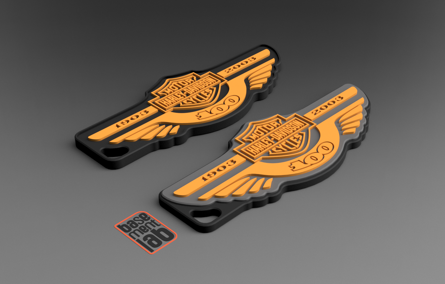 Harley-Davidson "100 Years" Keychain - Portachiavi - Porte Clès - Schlüsselanhänger