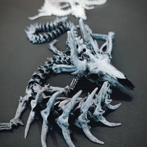 Articulated skeleton Dragon