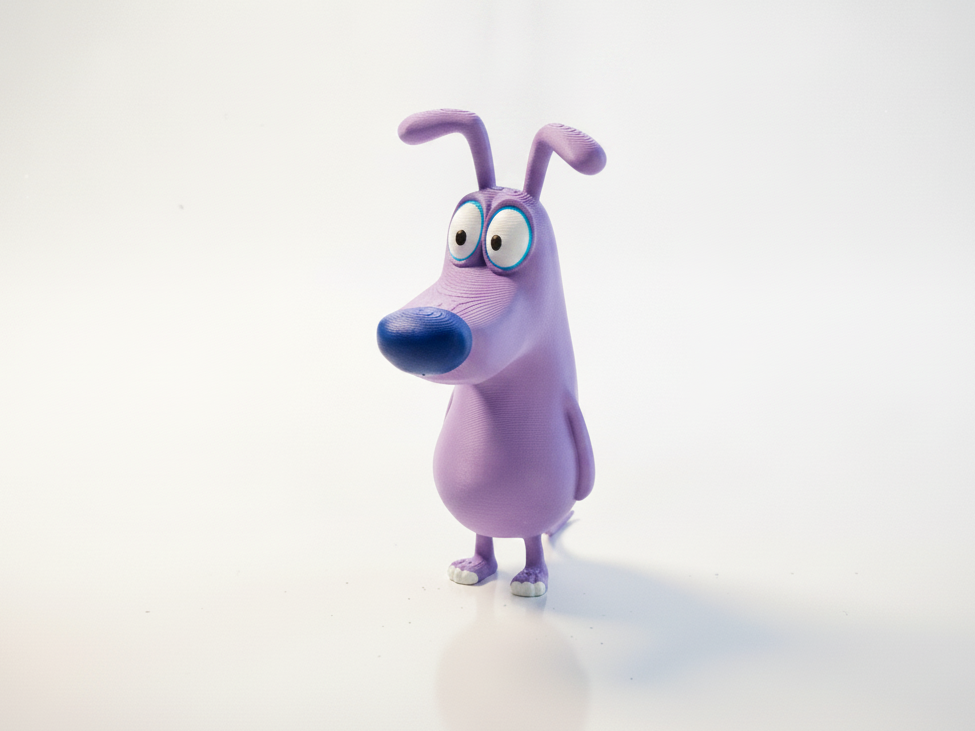 Courage Cowardly Dog Figurine Cartoon 3D Printable