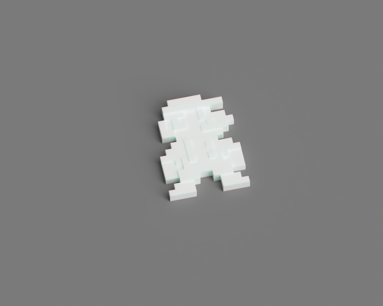 2D Pixelated Mario