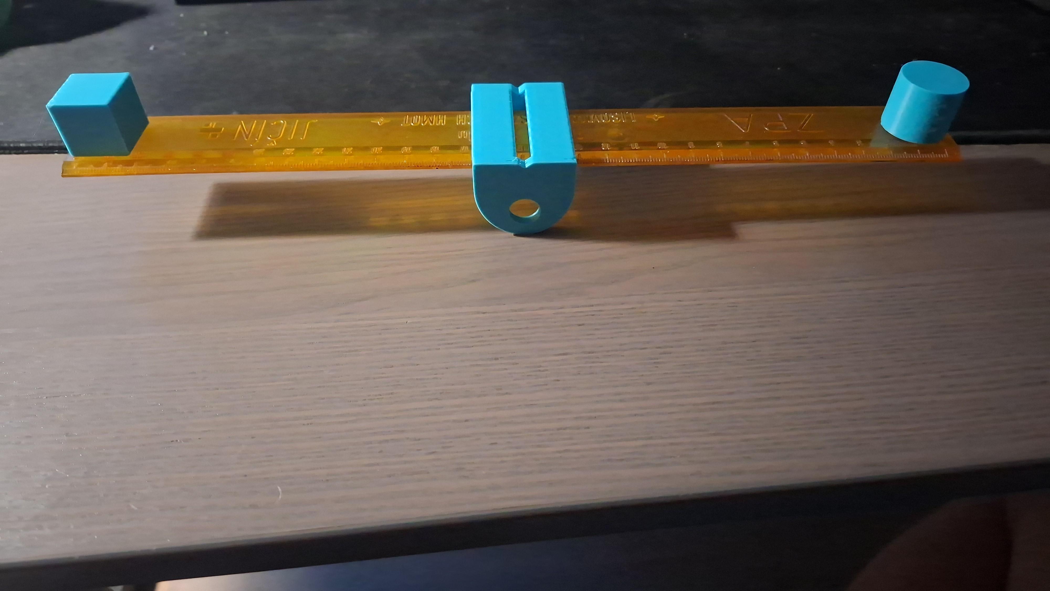 Ruler leverage / balance toy learning kit