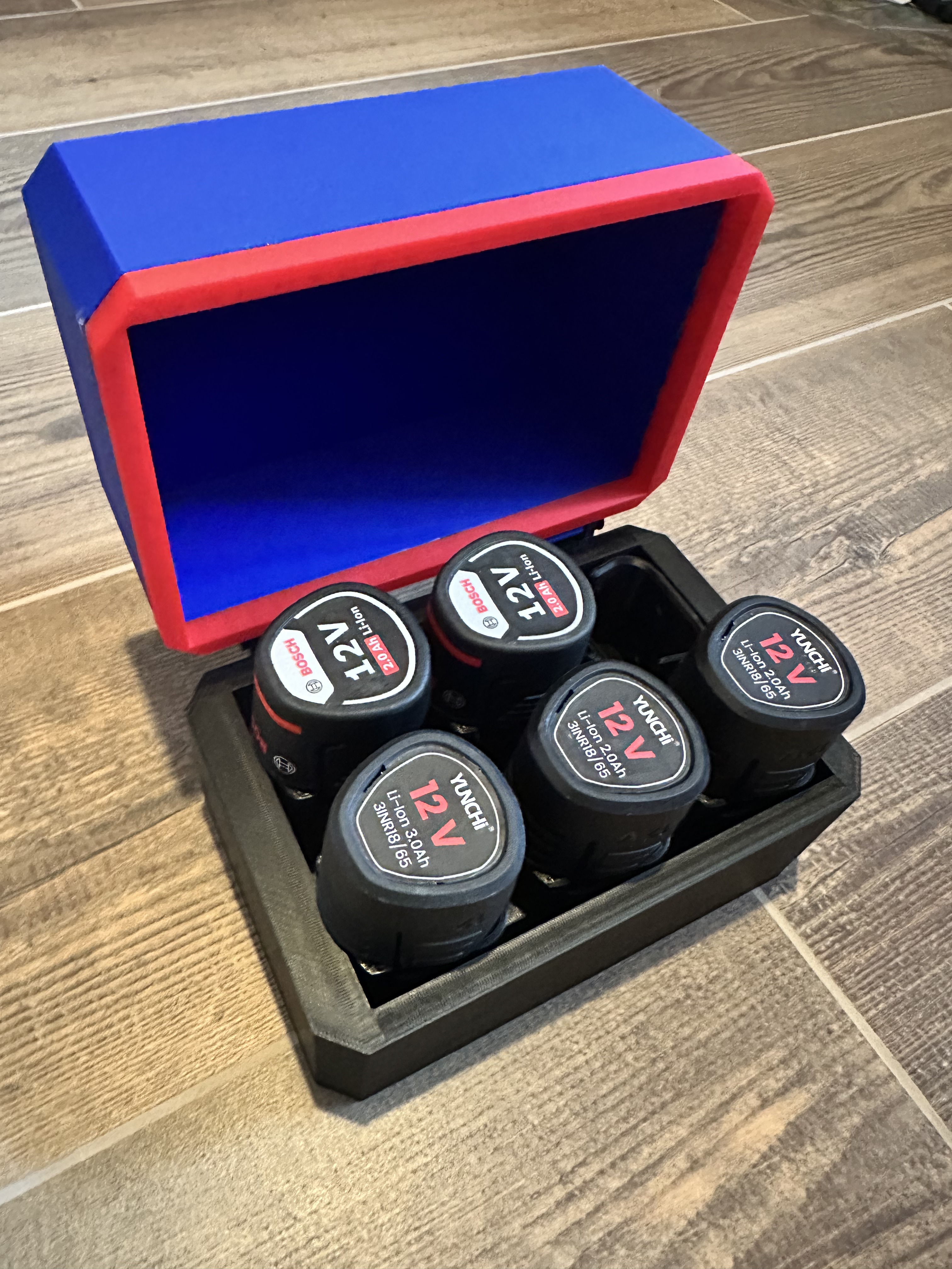Aufbewahrungskiste für 6× Bosch Professional 12V Akkus