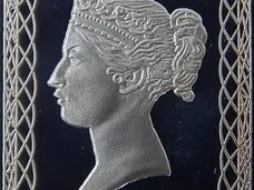 One Penny – Classic British Stamp 3D Printed | Vintage Relief Decor