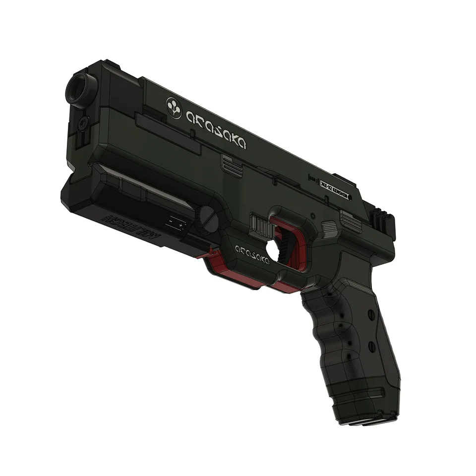 JKE-X2 Kenshin - Iconic Arasaka Pistol Replica Model | Cyberpunk