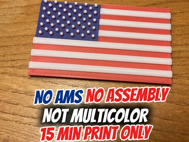 American flag no ams no multicolor no assembly