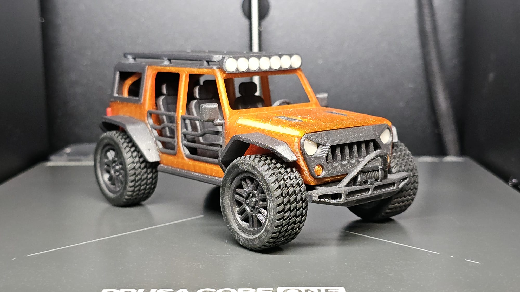 Rear support for spare wheel for 4 door jeep wrangler, created by Soarpix