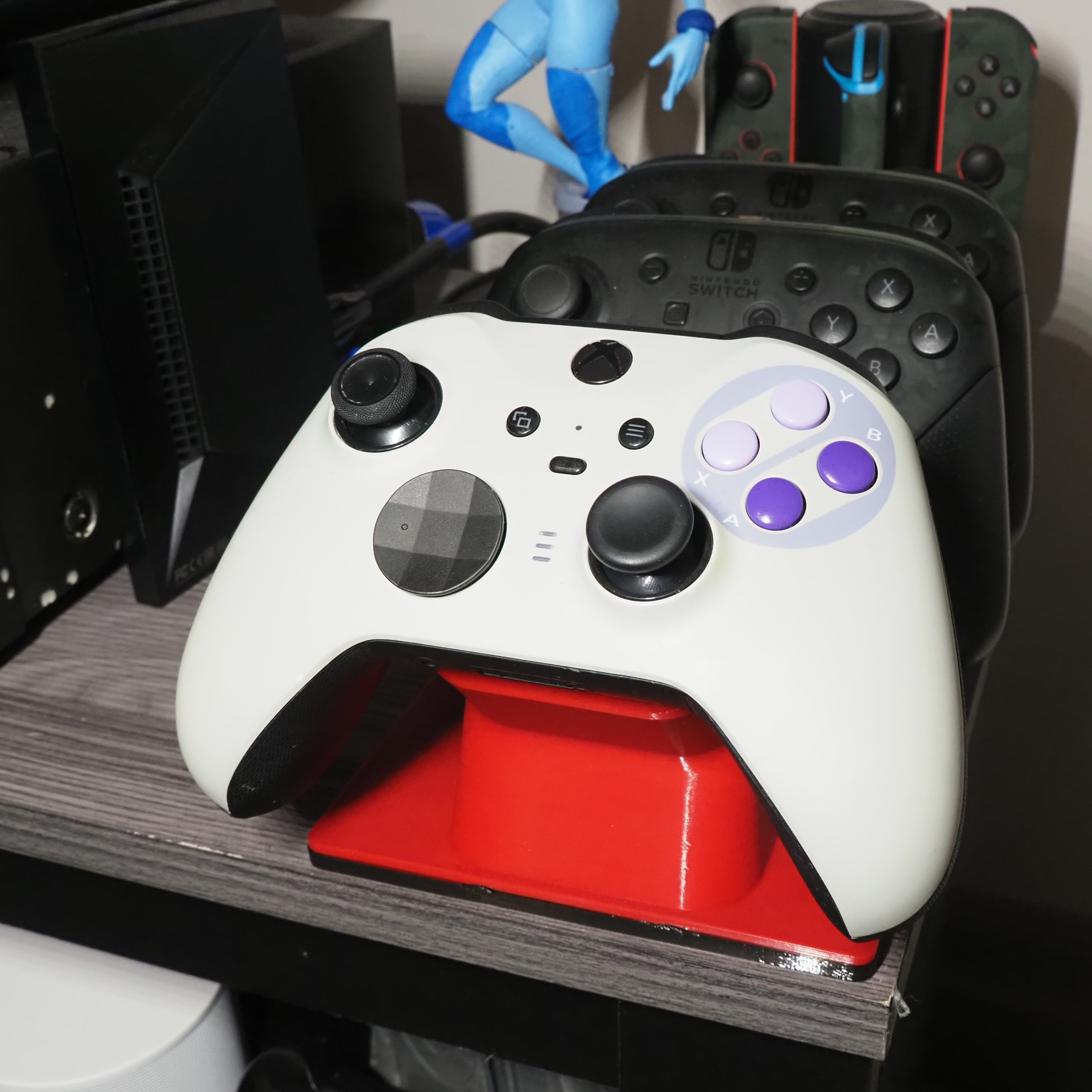 Minimalist Gridfinity Xbox Elite 2 Controller Charging Stand (Remixed)