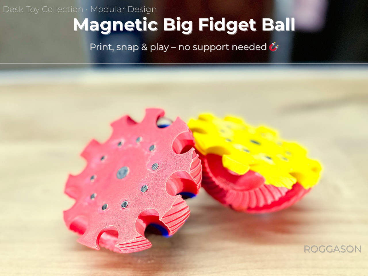 Magnetic Big Fidget Ball – Modular Desk Toy with Neodymium Magnets