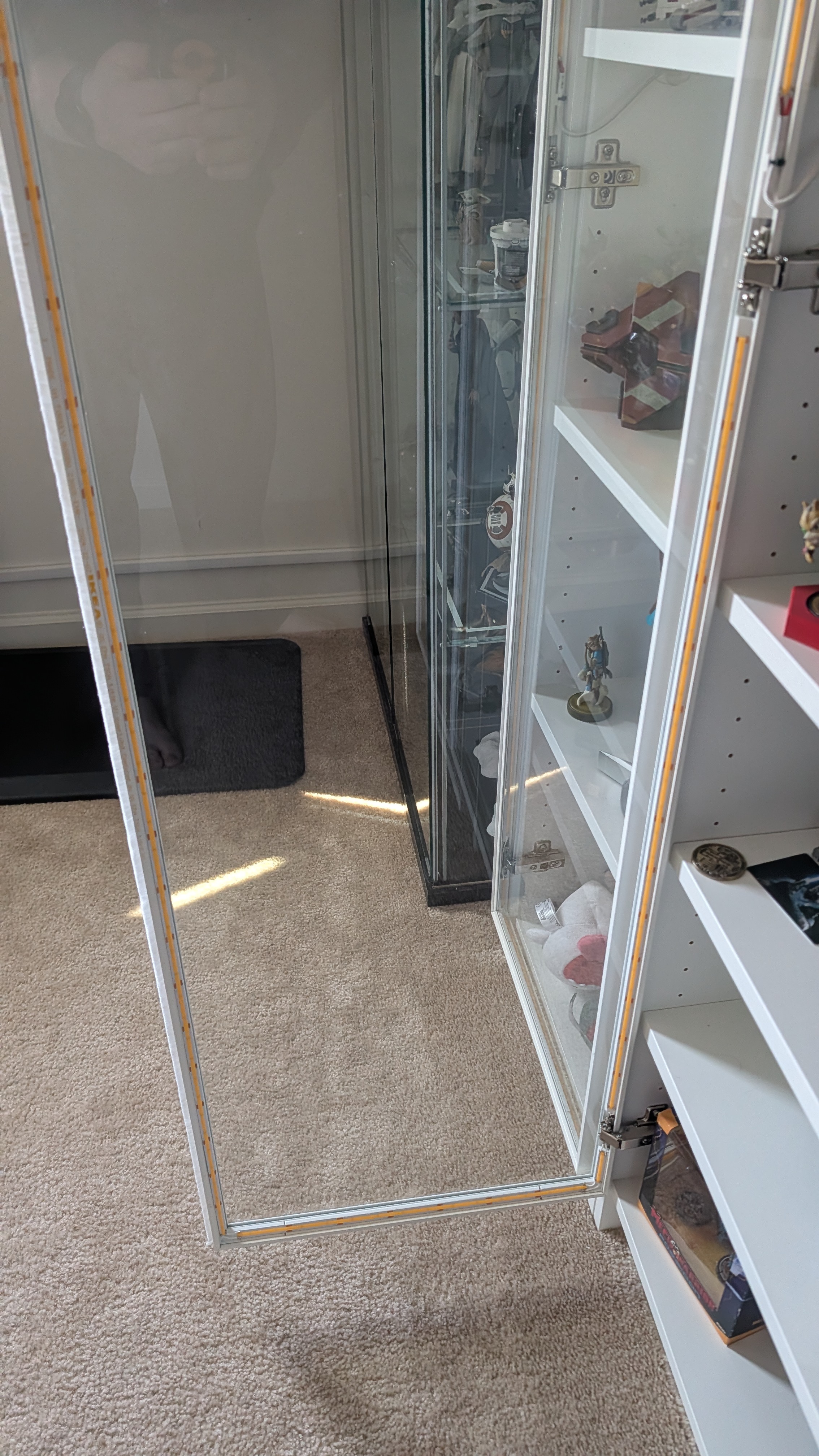 IKEA HÖGBO (HOGBO) Glass Door Compatible COB LED Strip Mounting Trim — miniatura 17