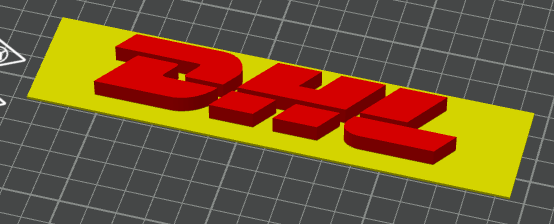 DHL logo for postal room or office