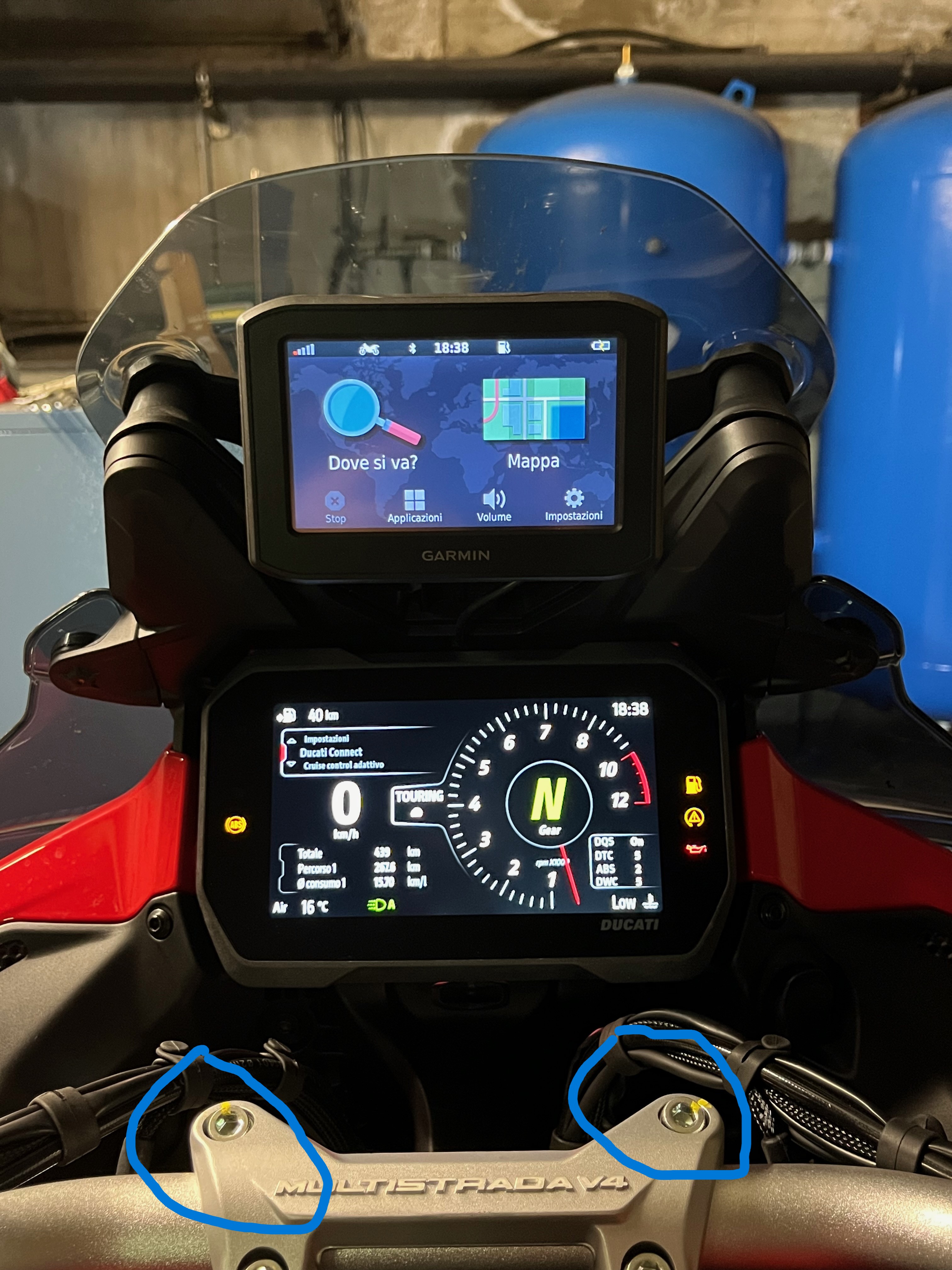 Aggancio telefono per Ducati Multistrada V4