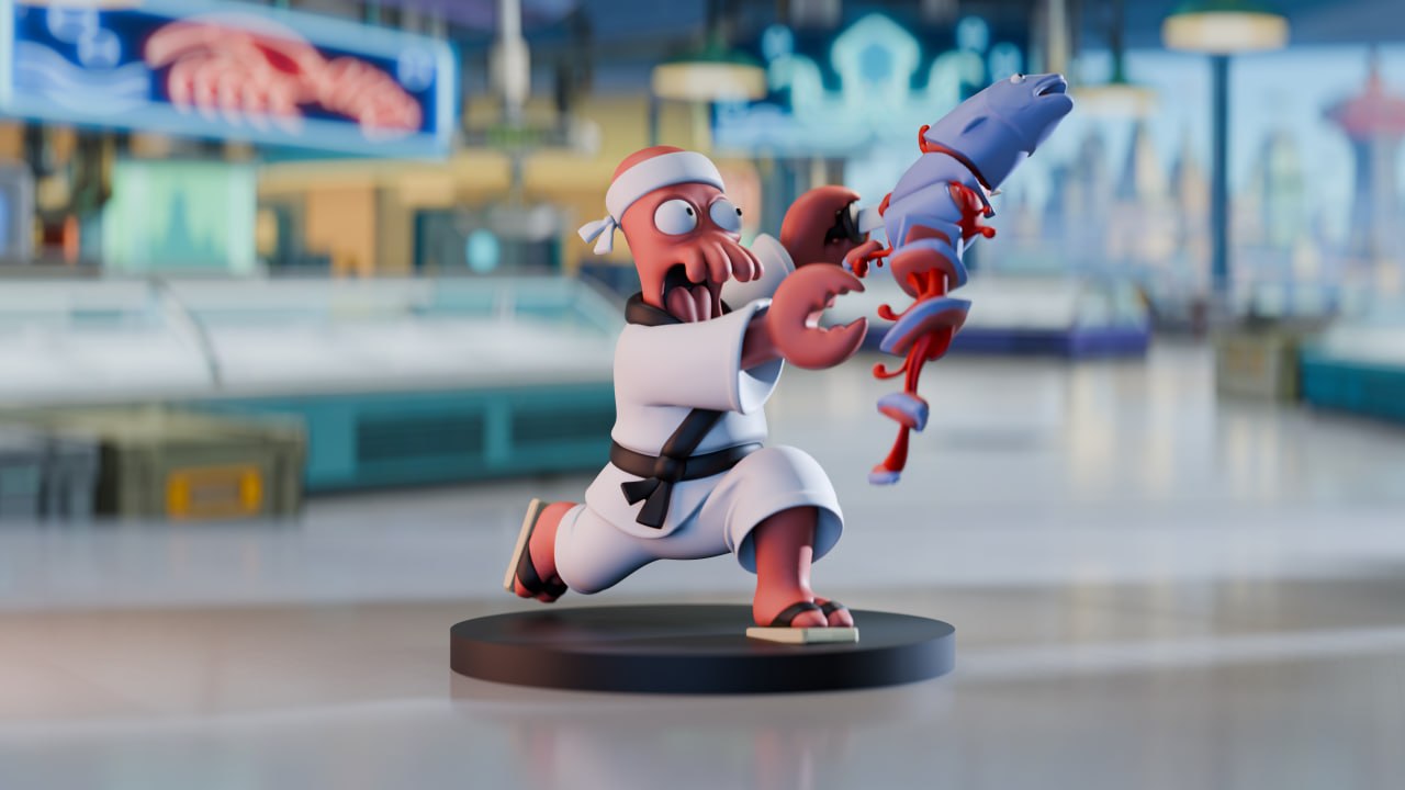 Zoidberg in Kimono - Fun and Whimsical Figurine
