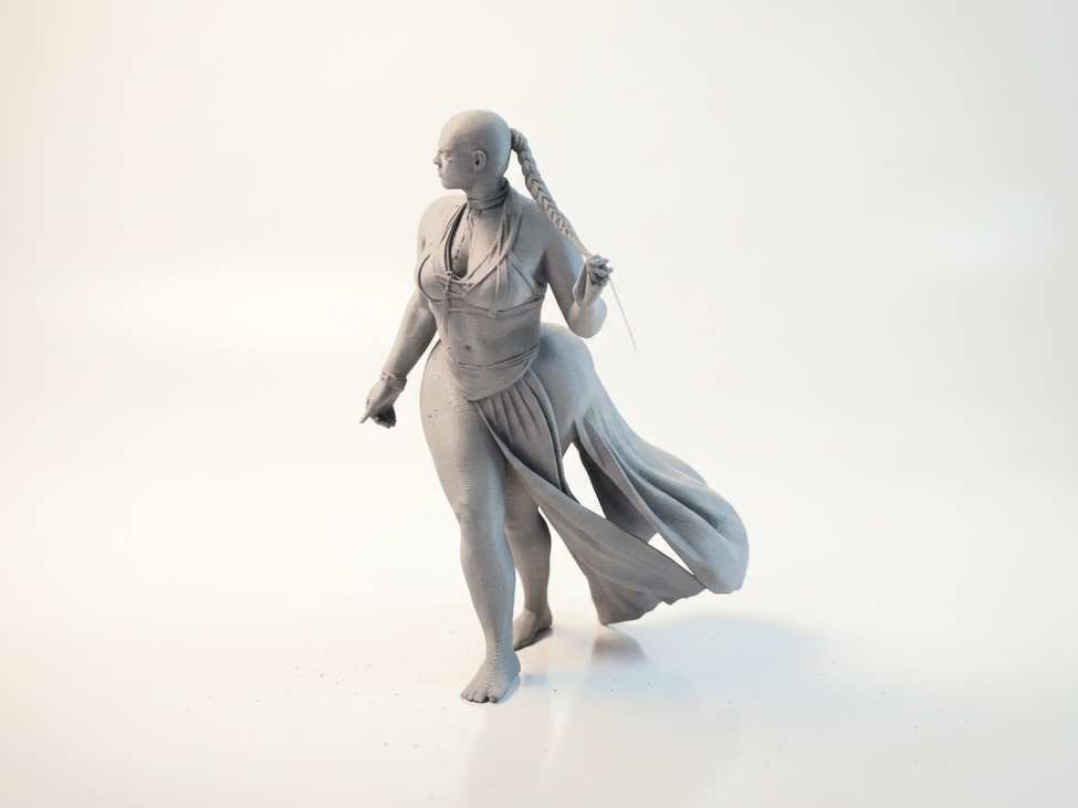 Thick Lady Fantasy Female Figurine 3D Printable
