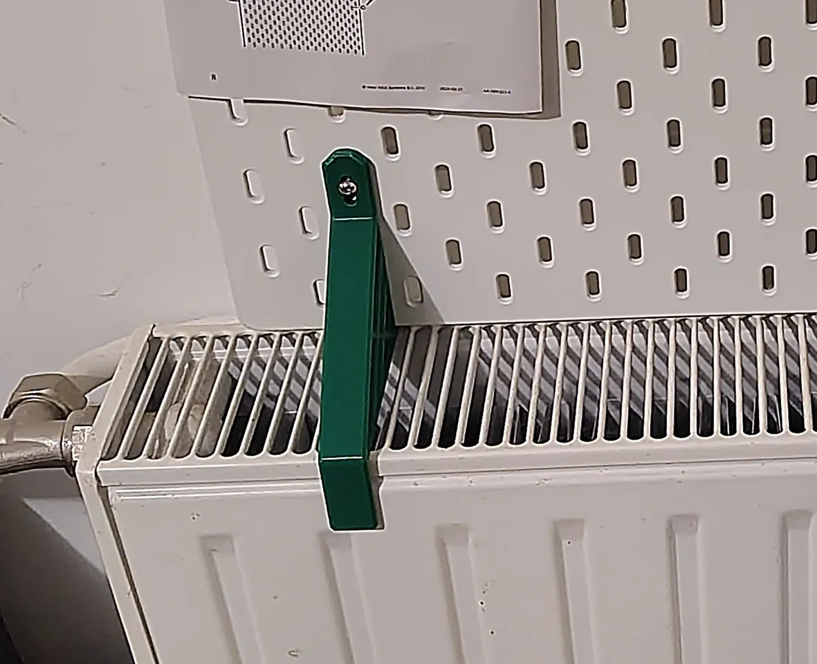 Ikea Skadis Foot customizable + radiator mount bracket stand by