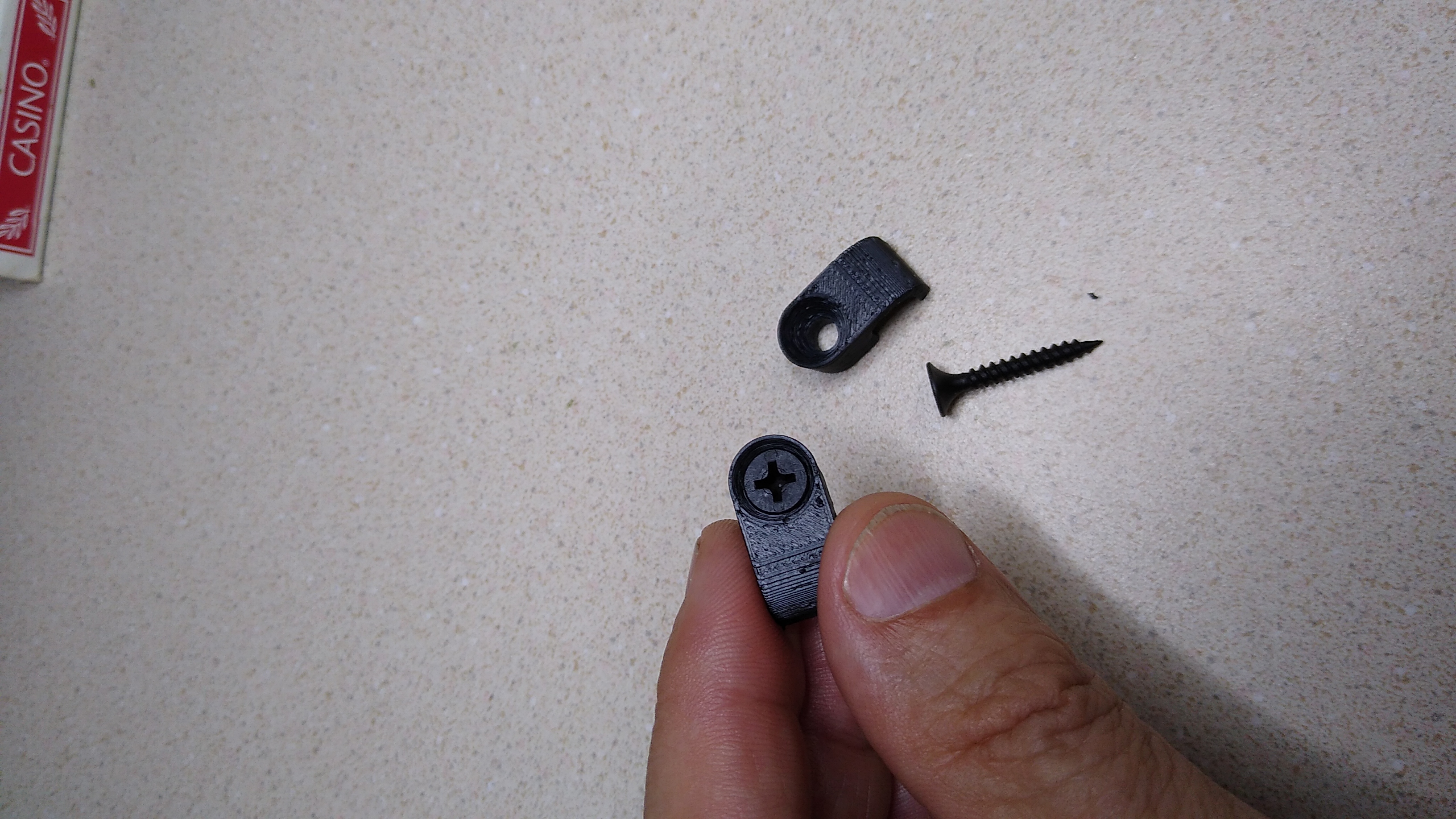 Customizable Cable Clip with countersink