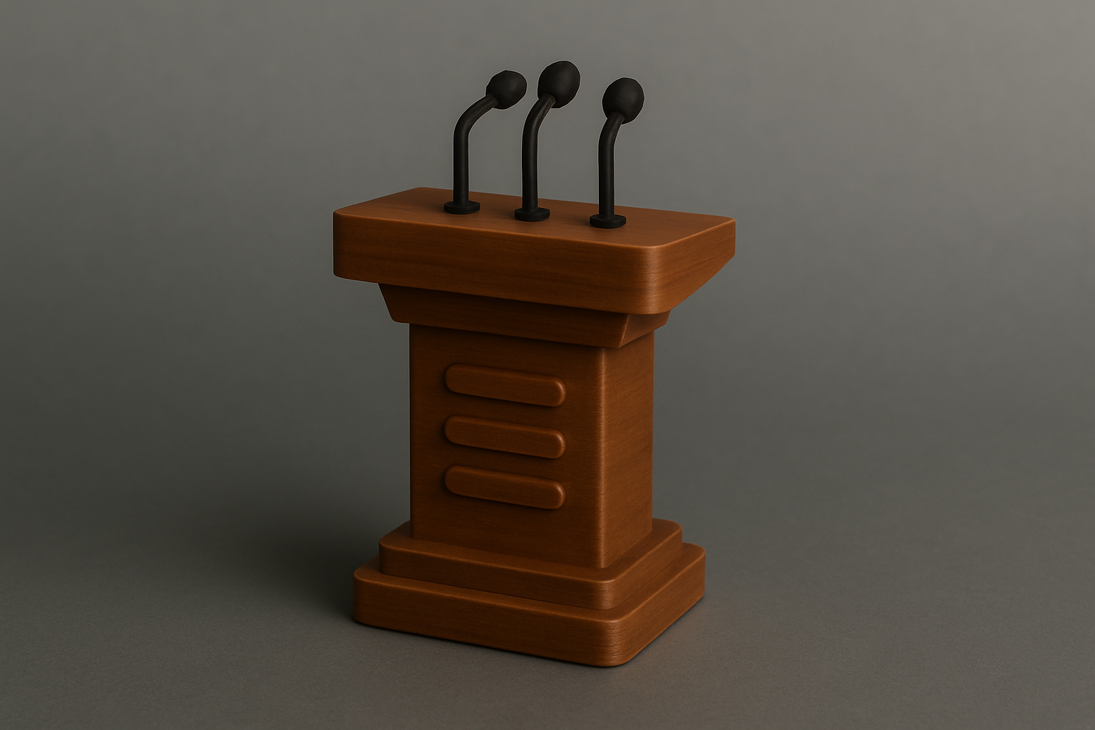 Mini Podium with Microphones (Multicolor)