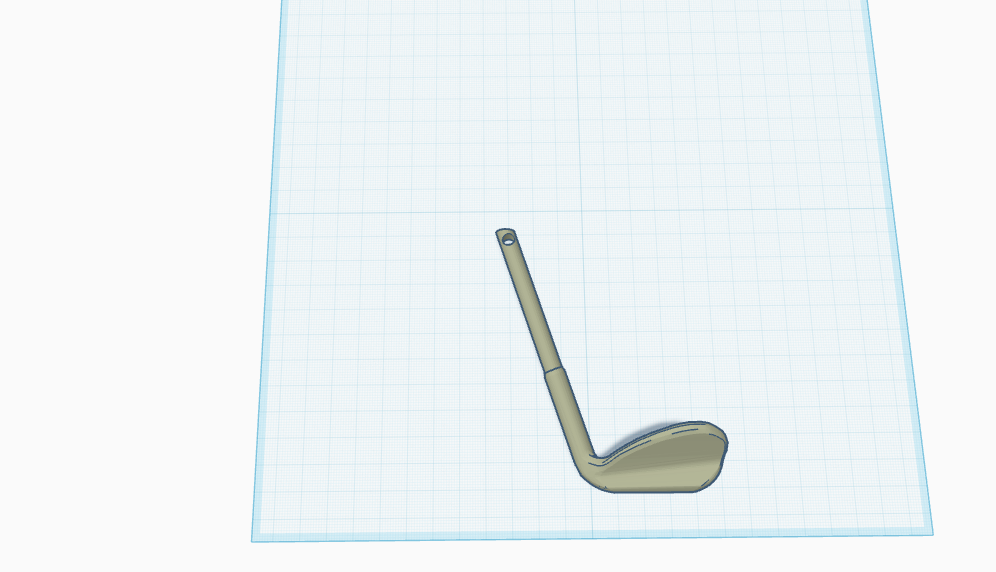 Golf Club Keychain
