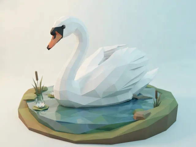 Low Poly Swan