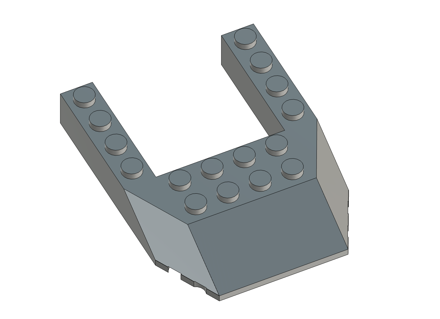 LEGO Brick 32084 Wedge 6 x 8 Cutout | Designed for FDM 3D print | Fusion included
