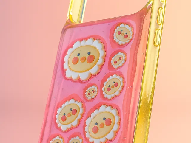 Iphone 17 pro Cute sheep logo case thick puffy