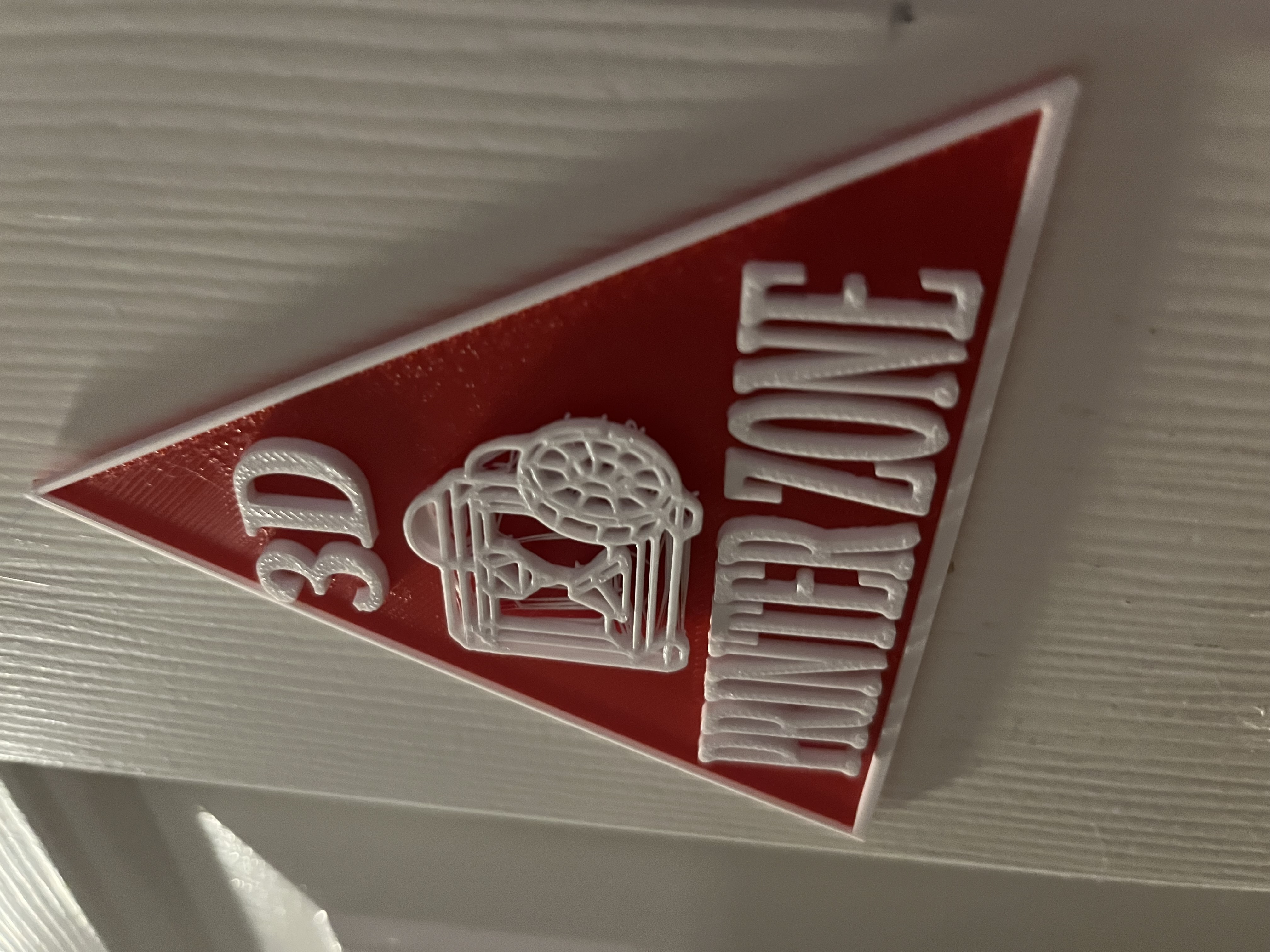 3d printer zone sign