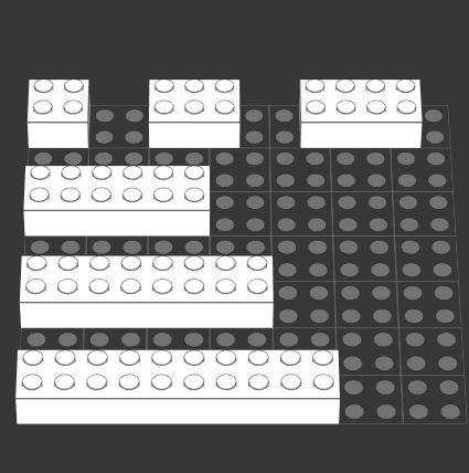 Basic-Brick 2 lego 3001 3002 3003 3006 3007 2456