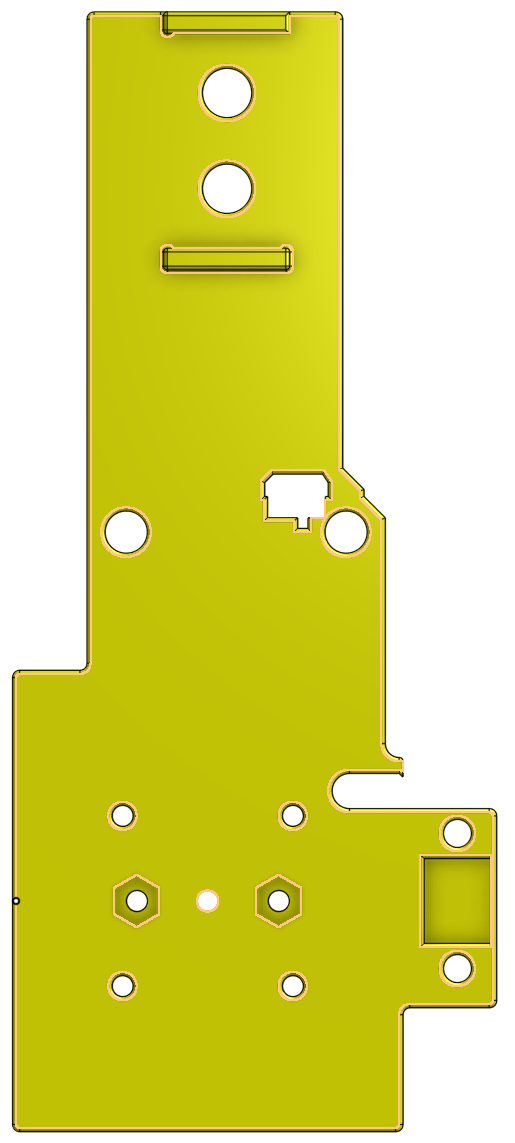 HEvo mounting plate cable chain