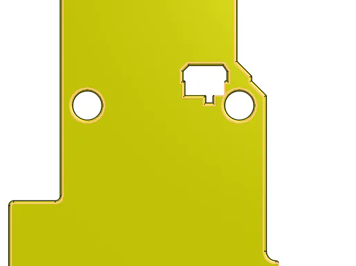 HEvo mounting plate cable chain