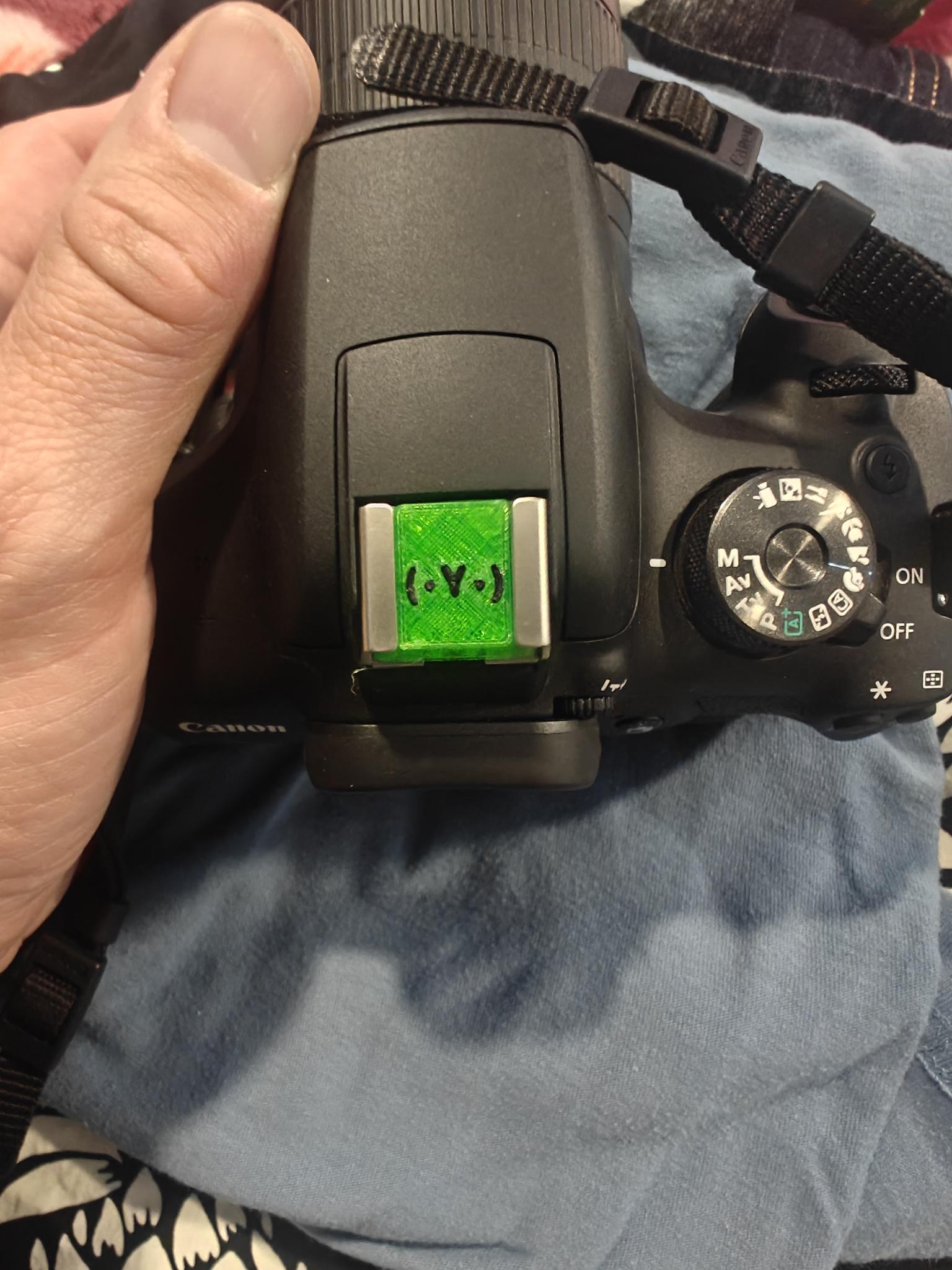 Canon EOS Rebel Hot Shoe Cover Boobs Edition
