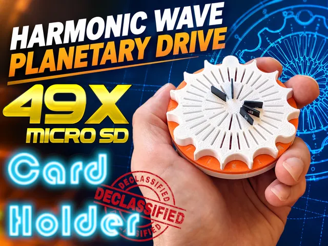 Harmonic Wave Planetary Drive Card Holder (see video)