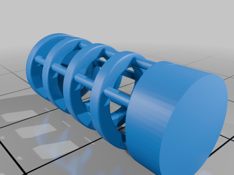 Miniatura 3 do modelo 3D Door stopper with spring