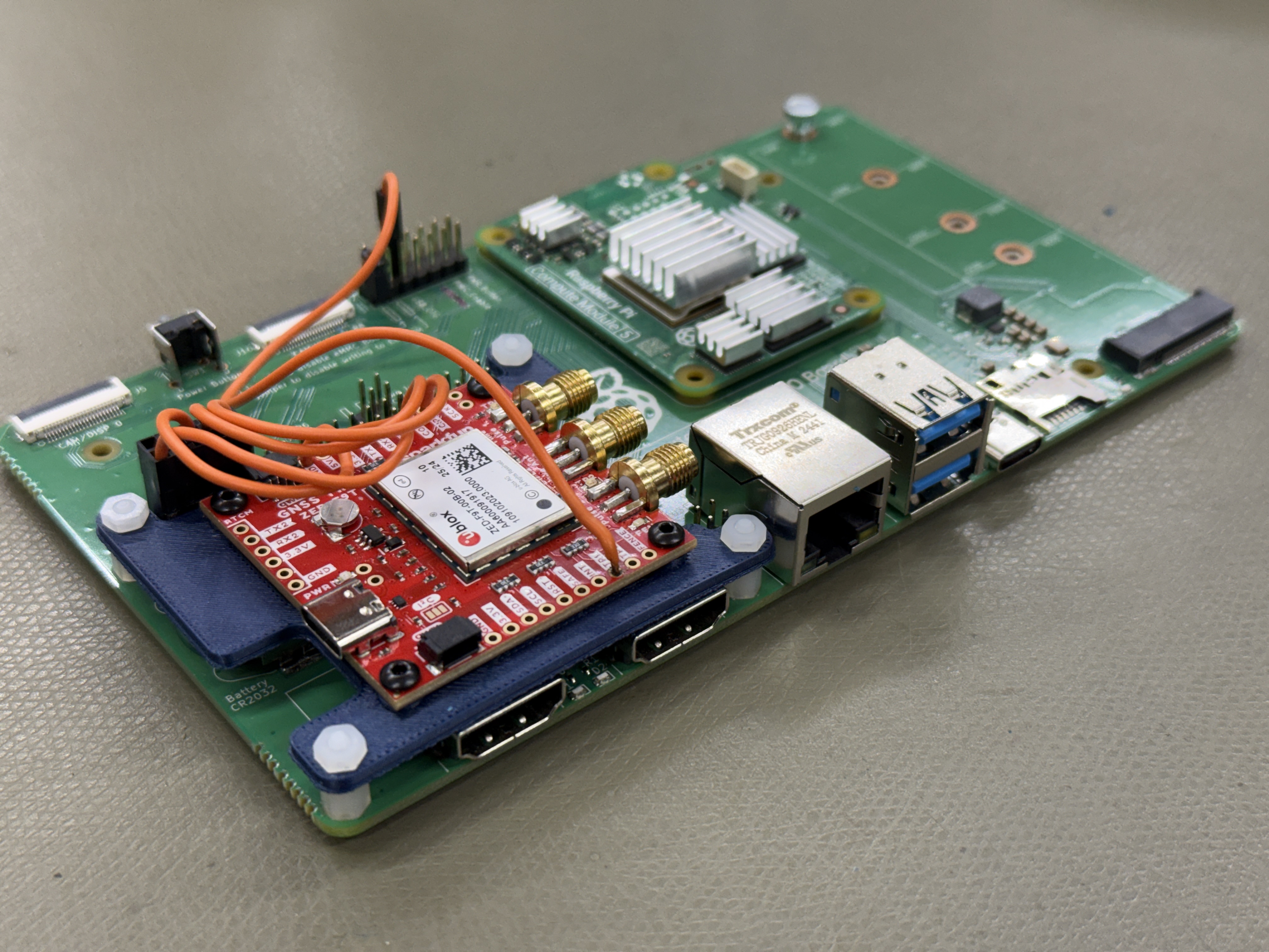 Raspberry Pi HAT Mounting Plates for SparkFun GPS Boards 3D model