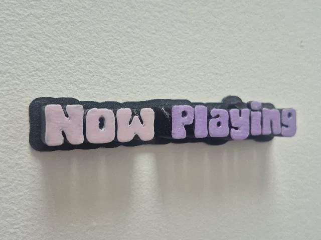 'NOW PLAYING' VINYL RECORD COVER WALL MOUNT
