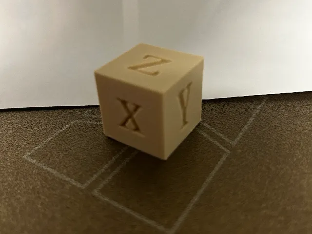 XYZ 25mm Calibration Cube